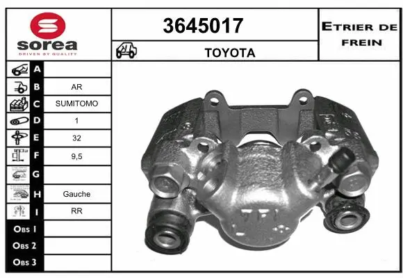 Brake Caliper (3645017)