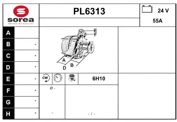 Alternator (PL6313)