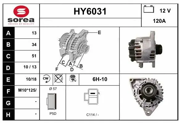 Alternator (HY6031)
