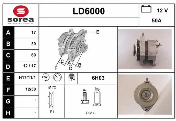 Alternator (LD6000)