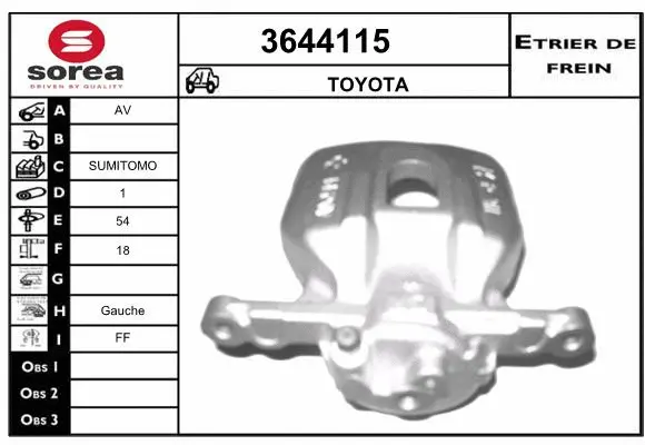 Brake Caliper (3644115)