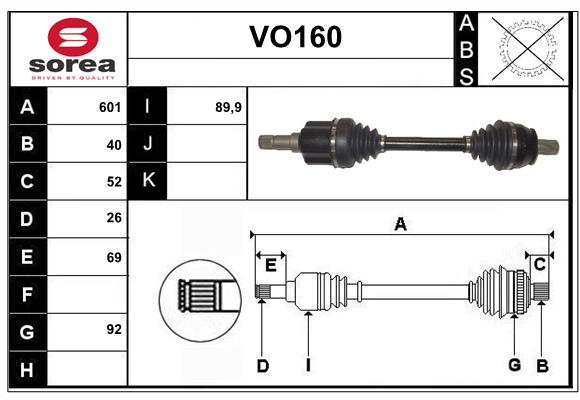 Drive Shaft (VO160)
