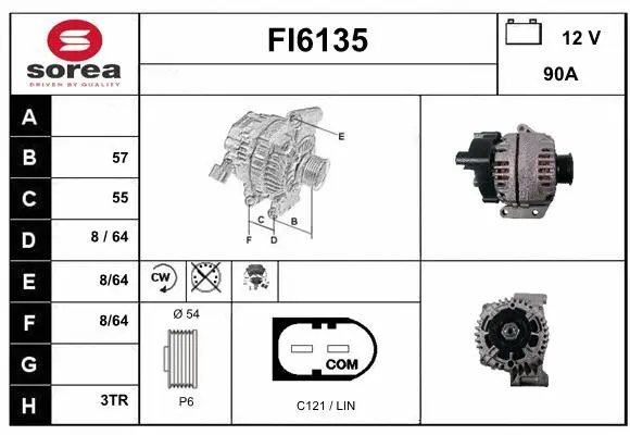 Alternator (FI6135)