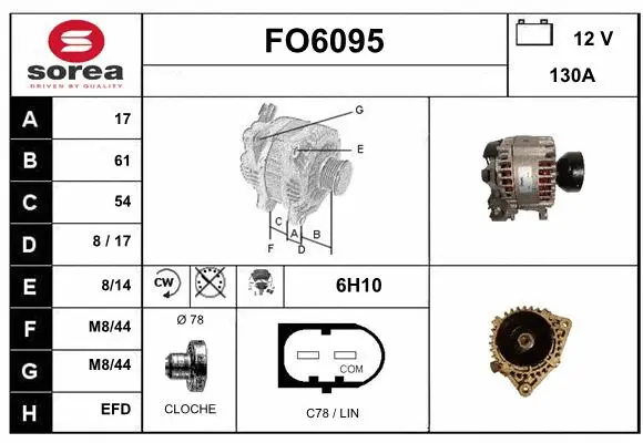 Alternator (FO6095)