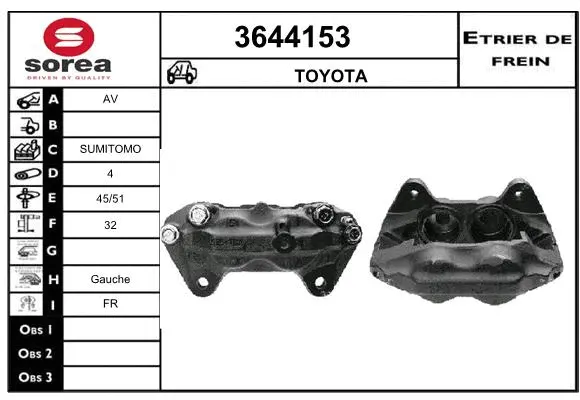 Brake Caliper (3644153)