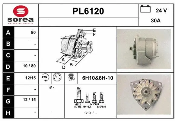 Alternator (PL6120)