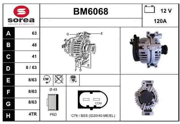 Alternator (BM6068)