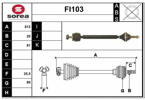 Drive Shaft (FI103)