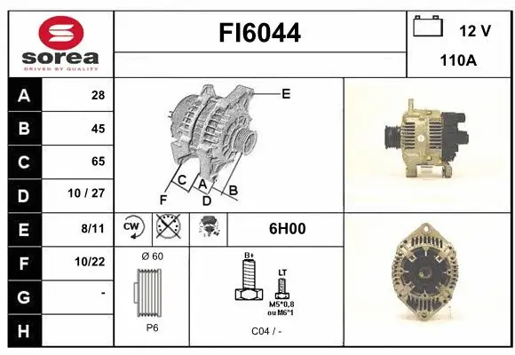 Alternator (FI6044)