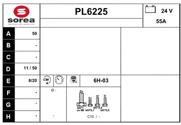 Alternator (PL6225)