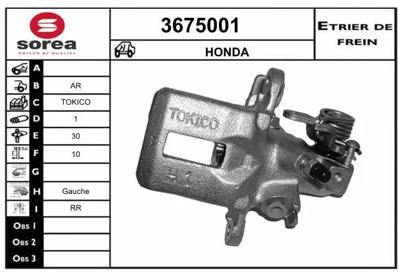 Brake Caliper (3675001)
