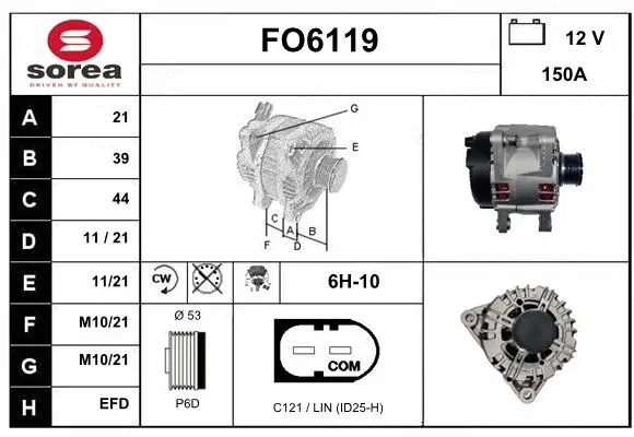 Alternator (FO6119)