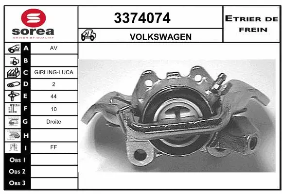 Brake Caliper (3374074)