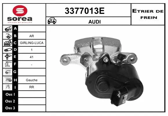 Brake Caliper (3377013E)