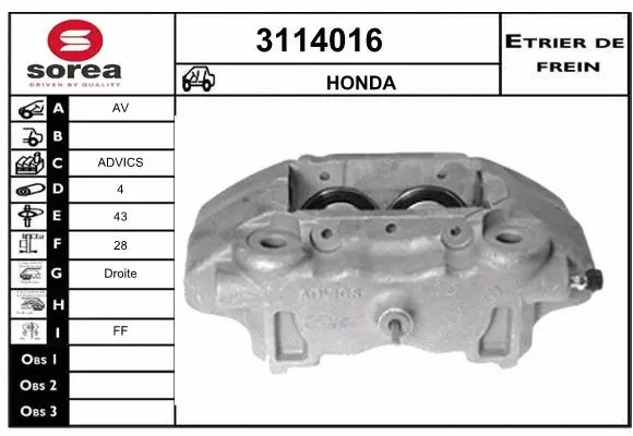 Brake Caliper (3114016)