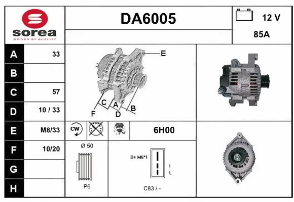 Alternator (DA6005)