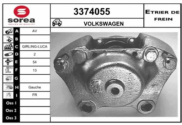 Brake Caliper (3374055)