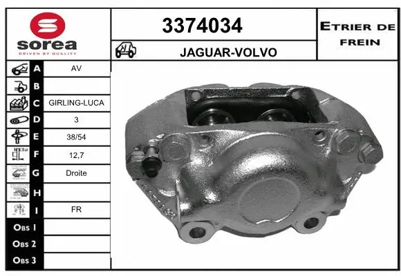 Brake Caliper (3374034)