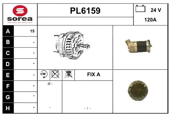 Alternator (PL6159)