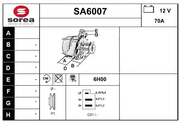 Alternator (SA6007)