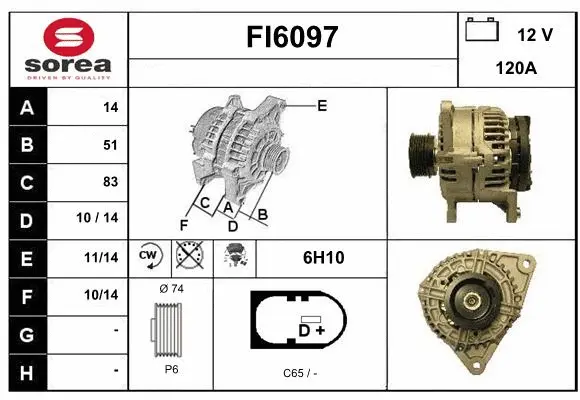 Alternator (FI6097)