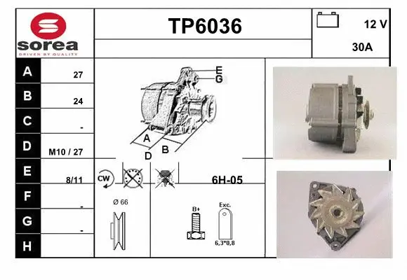 Alternator (TP6036)