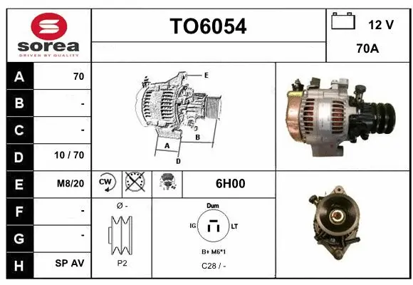 Alternator (TO6054)