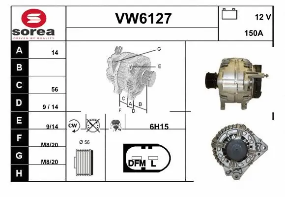Alternator (VW6127)
