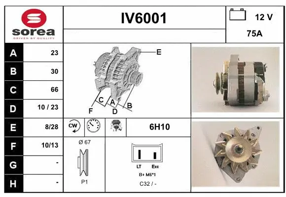 Alternator (IV6001)