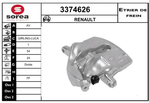 Brake Caliper (3374626)