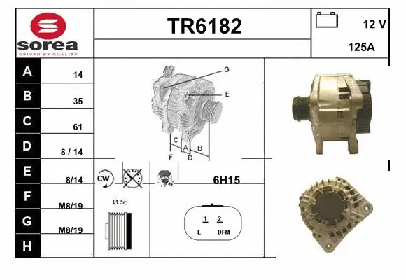 Alternator (TR6182)