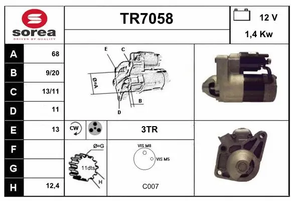 Starter (TR7058)