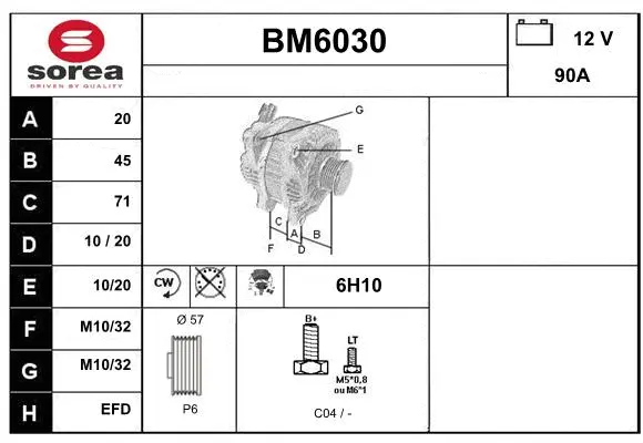 Alternator (BM6030)