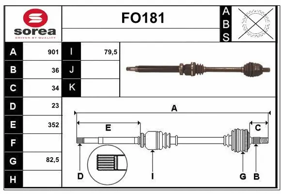 Drive Shaft (FO181)