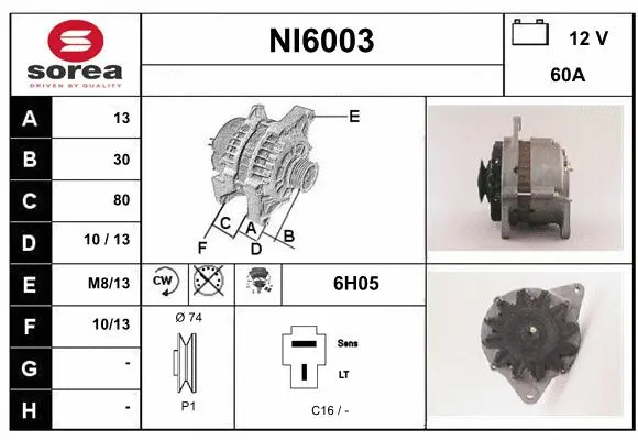 Alternator (NI6003)