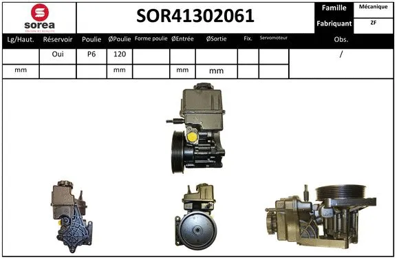 Hydraulic Pump, steering (SOR41302061)