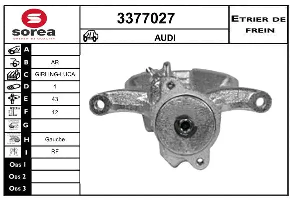 Brake Caliper (3377027)