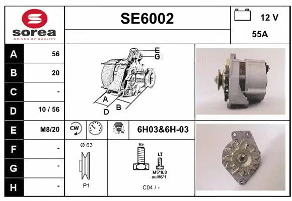 Alternator (SE6002)