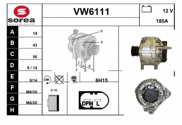 Alternator (VW6111)