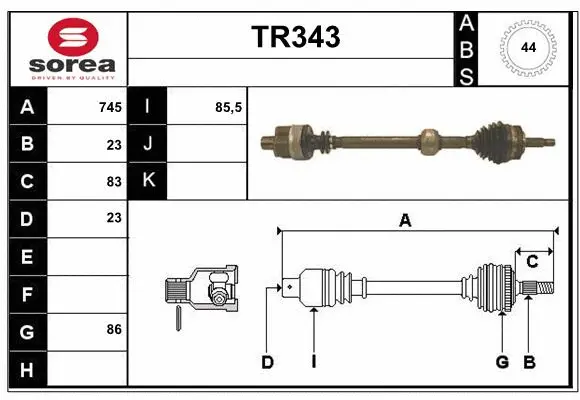 Drive Shaft (TR343)