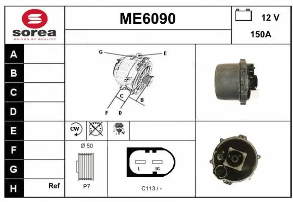 Alternator (ME6090)