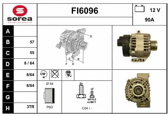 Alternator (FI6096)