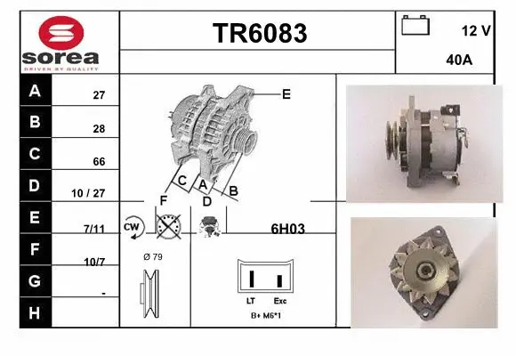 Alternator (TR6083)