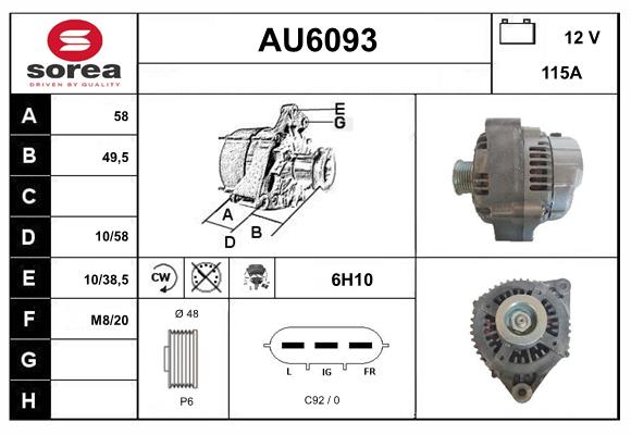 Alternator (AU6093)