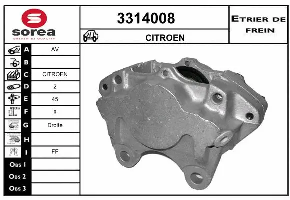 Brake Caliper (3314008)