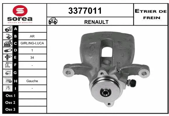 Brake Caliper (3377011)