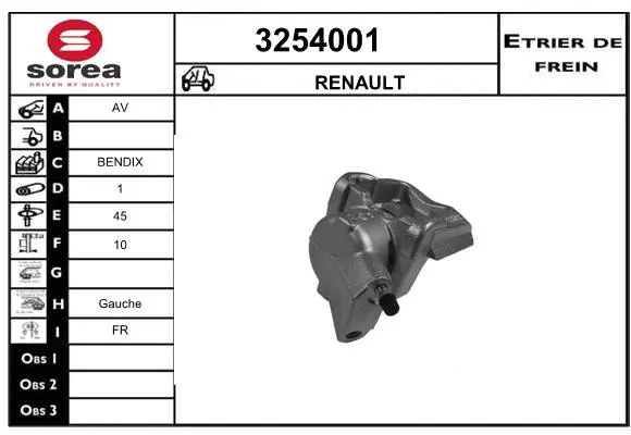 Brake Caliper (3254001)