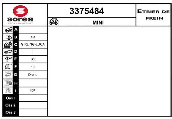 Brake Caliper (3375484)