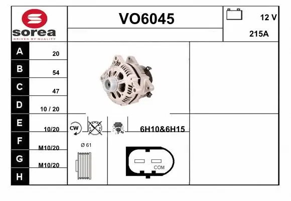 Alternator (VO6045)
