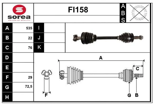 Drive Shaft (FI158)